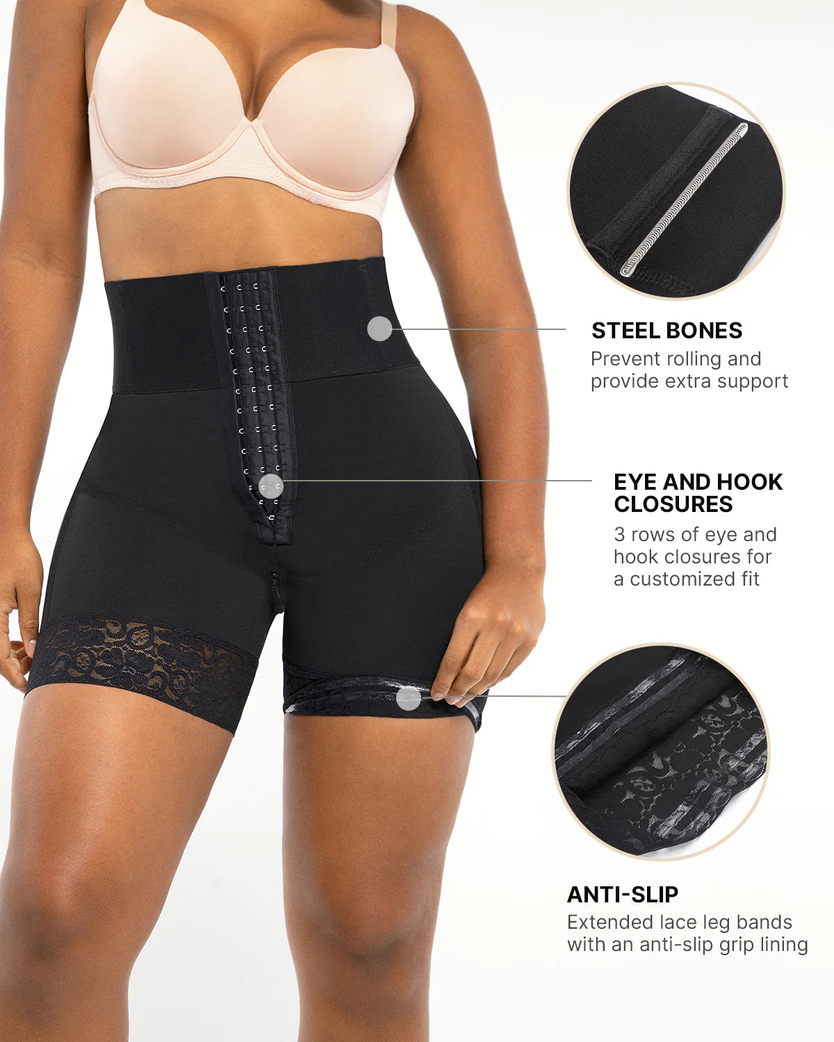 Shapery® Boned Sculpt High Waist Shorts